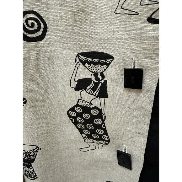 NWT Carole Tomkins THE BIG SHIRT Linen Mixed Kenya Lagenlook Art To Wear Plus 3X - Picture 9 of 11